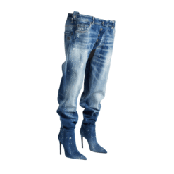 Alternative view of Stivali In Denim Con Tacco Bettter