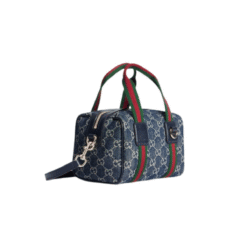 Borsa mini blu navy/bianco