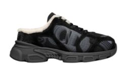 Mesh scamosciato nero