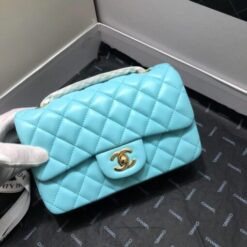 Alternative view of Borsa Con Patta Classica Blu