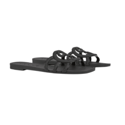 Interlocking G Slide Nero