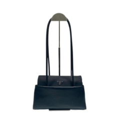 Re-Nylon Con Patta Frontale Nero