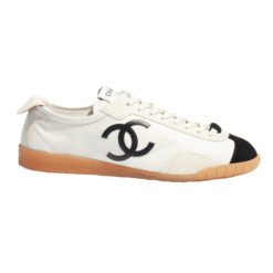 Sneakers Pelle e Camoscio Bianco/Nero