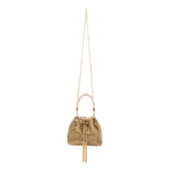 Secchiello Decorato Con Cristalli Oro