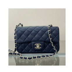 Alternative view of Mini patta rettangolare classica blu navy