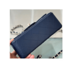 Mini patta rettangolare classica blu navy - immagine 6