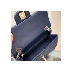 Mini patta rettangolare classica blu navy - immagine 8