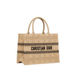 Tote Book Realizzata In Raffia Naturale