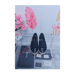 Alternative view of Espadrillas Di Agnello Nera Paillettes