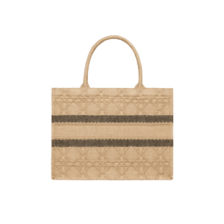 Tote Book Realizzata In Raffia Naturale