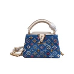 Capucines Mini Borsa A Mano Blu