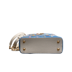 Capucines Mini Borsa A Mano Blu