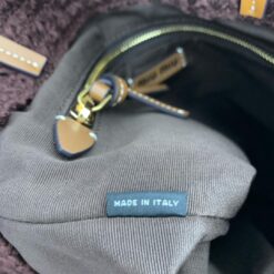 Tote Effetto Rafia Marrone Cacao E Celeste - immagine 7