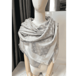 Alternative view of Scialle Monogram Grigio Lana