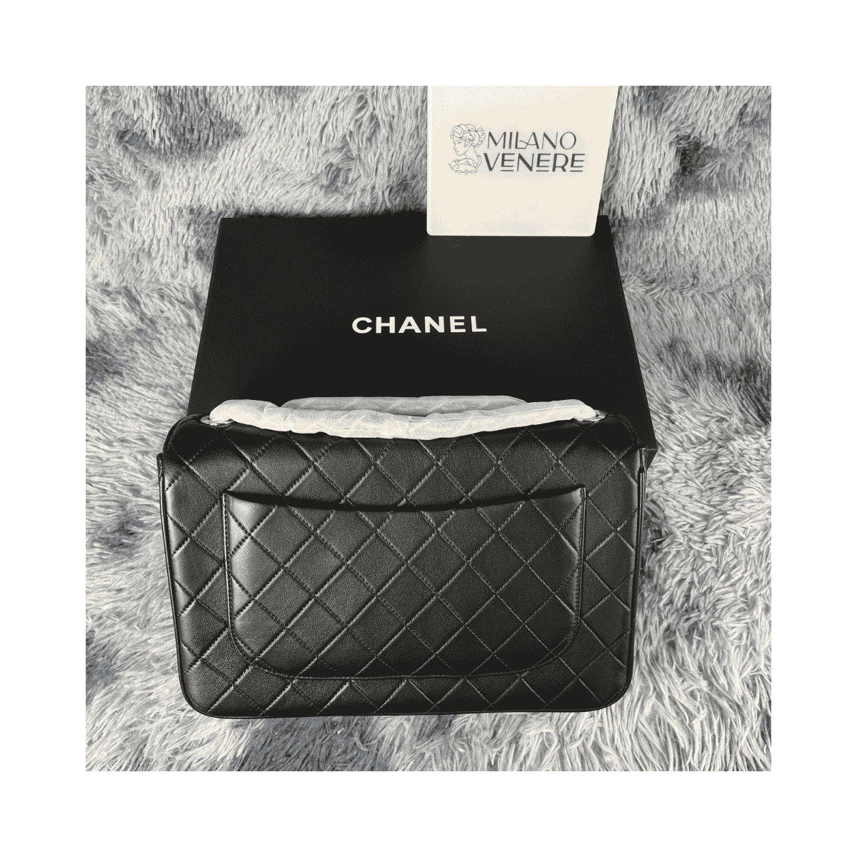 Classic Lambskin Single Flap Nera - immagine 8