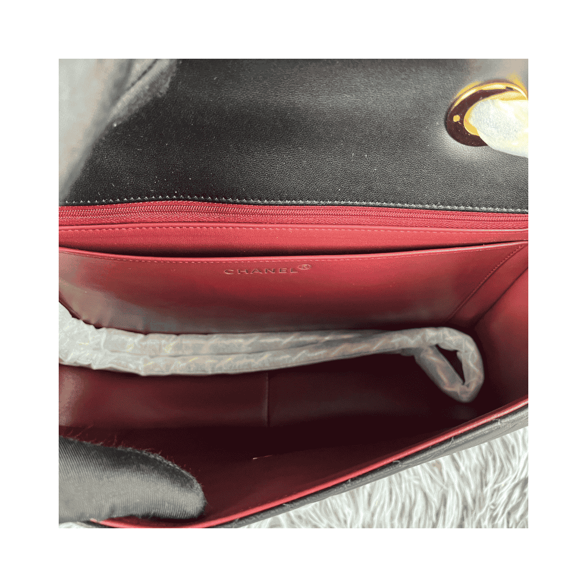 Classic Lambskin Single Flap Nera - immagine 10
