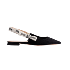 Slingback Flats In Tessuto Tecnico