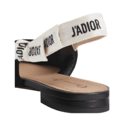 Slingback Flats In Tessuto Tecnico