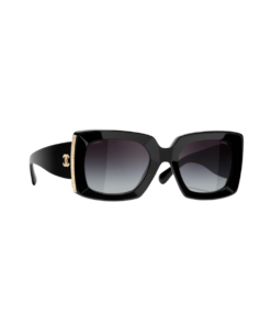 Rettangolare Acetate Nero/Oro
