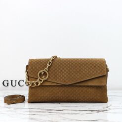 Alternative view of Borsa Spalla Grande Camoscio Marrone