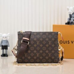 Alternative view of Borsa Coussin Monogram con catena dorata