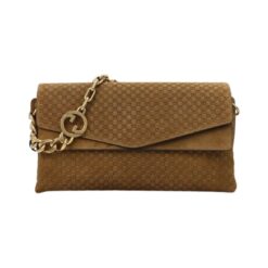 Borsa Spalla Grande Camoscio Marrone