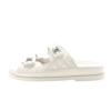 Sandali Slide CC Con Catena Bianchi