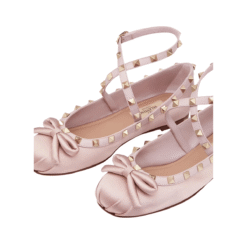 Ballerina In Raso Con Dettagli Rockstud