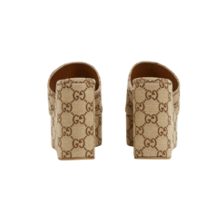 Iconica Tela GG Beige E Marrone Scuro