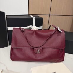Alternative view of Borsa Maxi Flap Borgogna Scuro
