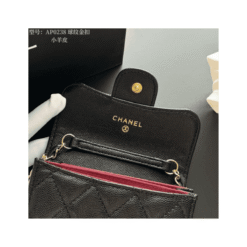 Portacarte Caviar Nero Con Catena - immagine 9