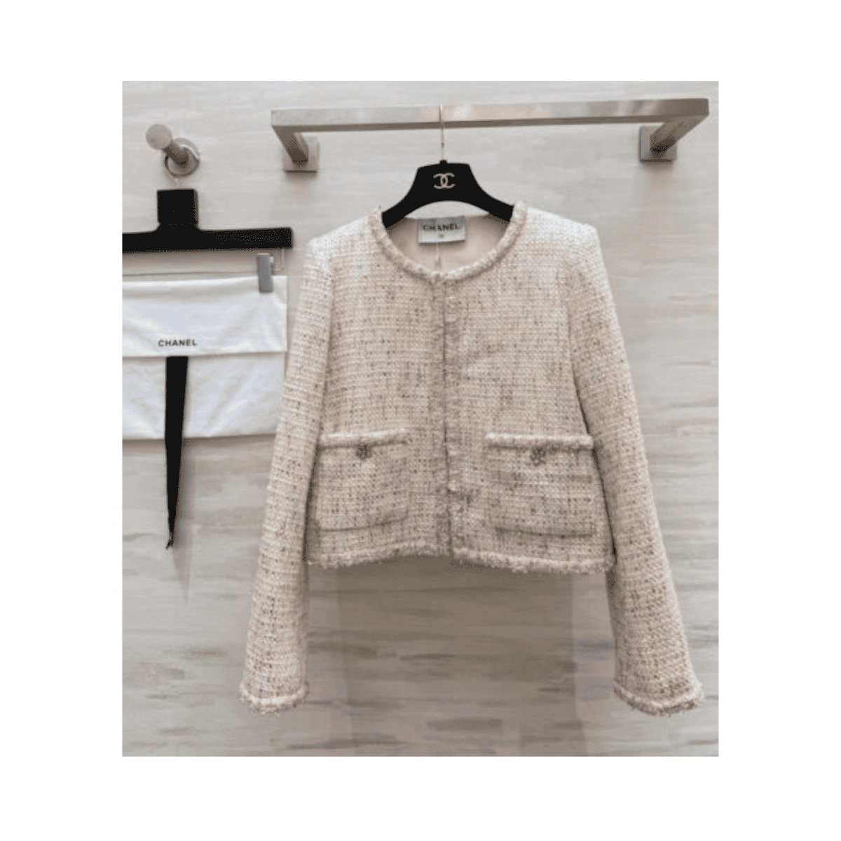 Giacca in tweed rosa - immagine 2