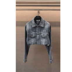 Alternative view of Giacca in denim lavato blu