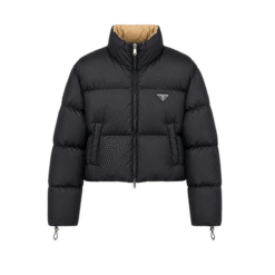 Piumino corto in Re-Nylon