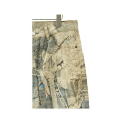 Jeans loose fit con stampa effetto pizzo - immagine 7