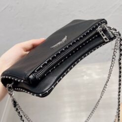 Alternative view of Pochette Rockstud Nera