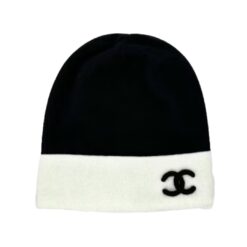 Cappello A Cloche Nero Con Logo CC