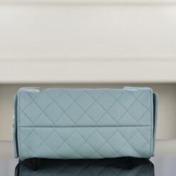 Borsa Hobo Trapuntata Azzurro Chiaro - immagine 6