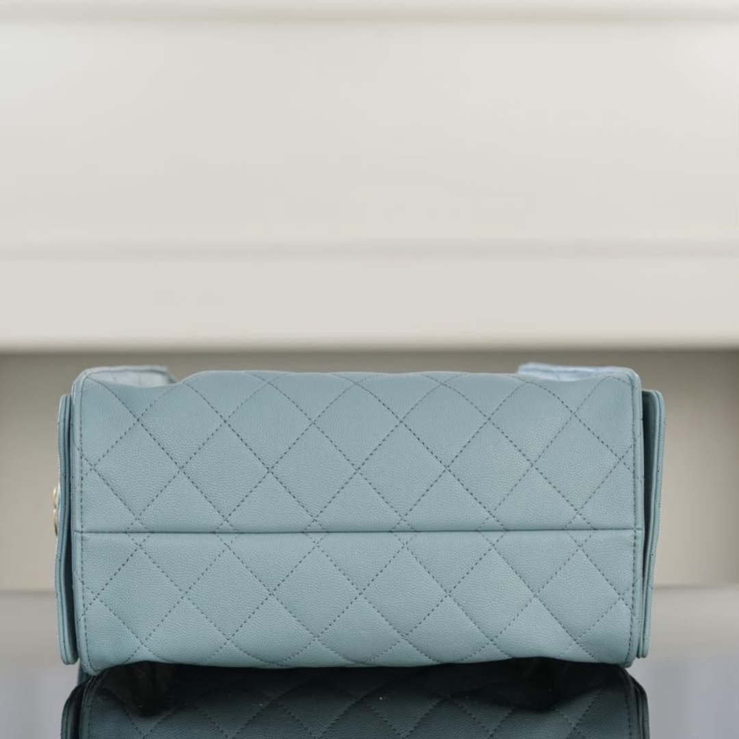 Borsa Hobo Trapuntata Azzurro Chiaro - immagine 6